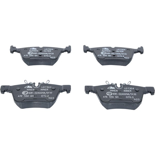 ATE Bromsbeläggsats, Bakaxel Ate ceramic - P1055851 - mercedes-benz - OE 000 420 36 02, 000 420 82 00, 000 420 94 03