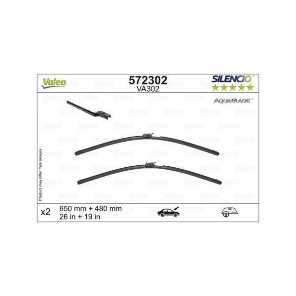 VALEO Torkarblad, Förarsida, Passagerarsida - P1062431 - volvo xc60 ii - OE 31490718, 31689263