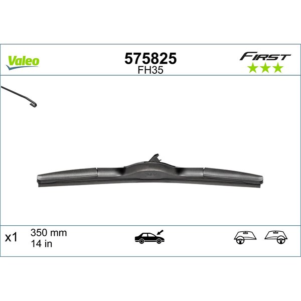 VALEO Torkarblad, Passagerarsida - P1062481 - honda, hyundai, kia, nissan, suzuki, toyota - OE 288901HA3B, 28890-1HA3B, 288901HA3D
