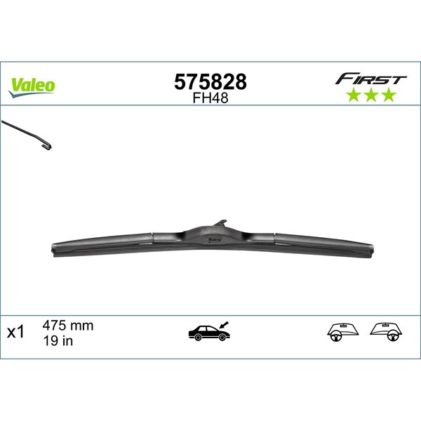 VALEO Torkarblad, Bak, Passagerarsida - P1062484 - honda, infiniti, nissan - OE 288901FC1A, 28890-1FC1A, 288901FG0A