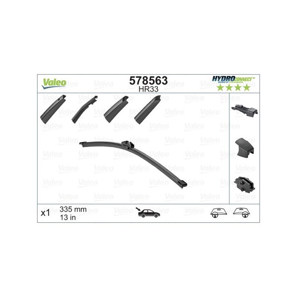VALEO Torkarblad, Bak - P1062535 - audi, bmw, cupra, ford, land rover, mercedes-benz, nissan, porsche, renault, seat, skoda, volvo, vw - OE 1178200045