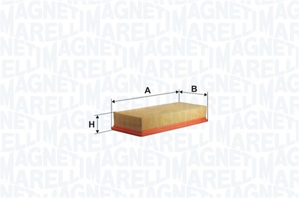 MAGNETI MARELLI Luftfilter - P1141846 - audi, skoda, vw - OE 059133843, 059133843A, 59133843