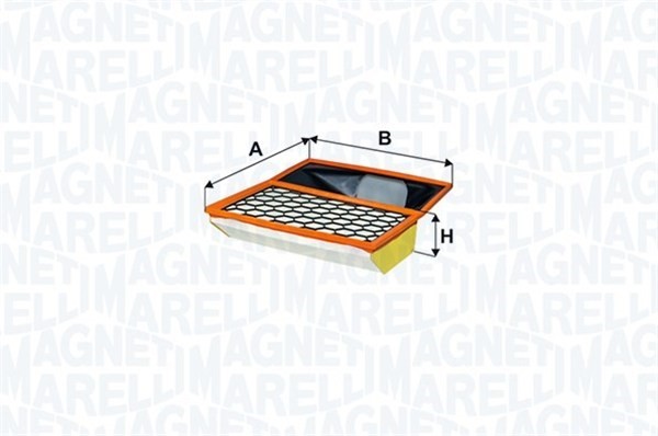 MAGNETI MARELLI Luftfilter - P1141863 - iveco daily flak/chassi v, daily flak/chassi vi, daily skåp v, daily skåp vi - OE 5801317096