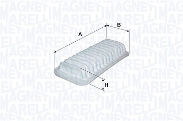 MAGNETI MARELLI Luftfilter - P1141876 - lexus, toyota - OE 178010D060, 178010M020, 178010T030