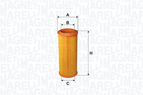 MAGNETI MARELLI Luftfilter - P1141891 - audi a6 c7, a6 c7 avant, a7 sportback, a8 d4 - OE 4G0133843H, 4G0133843K