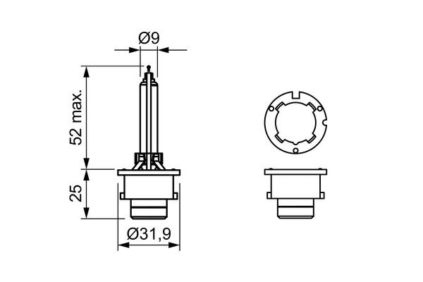 BOSCH Xenonlampa BOSCH D4s P32d-5 12V - P691259 - honda, lexus, mazda, mitsubishi, subaru, suzuki, toyota