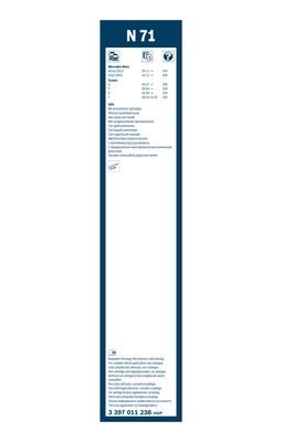 BOSCH Torkarblad, Fram Twin - P1202929 - alfa romeo, audi, bmw, buick, cadillac, chevrolet, chrysler, citroën, dacia, daewoo, dodge, ferrari, fiat, fo