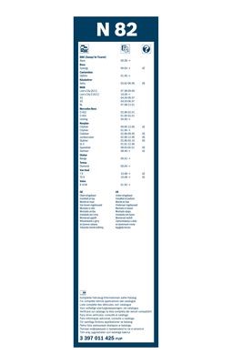 BOSCH Torkarblad, Fram, Nedre, Upptill Twin - P1111801 - alfa romeo, audi, austin, buick, chevrolet, chrysler, citroën, daewoo, fiat, ford, jaguar, ki