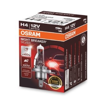 OSRAM Halogenlampa OSRAM NIGHT BREAKER SILVER H4 P43t - P1239761 - citroën, mercedes-benz, vw