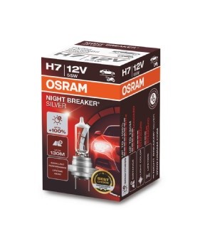 Halogenlampa OSRAM NIGHT BREAKER SILVER H7 PX26d - P1239765 - alpina, audi, bmw, ford, land rover, mercedes-benz, mitsubishi, porsche, renault, renaul
