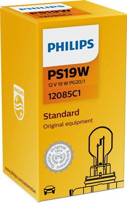 Glödlampa PHILIPS PS19W PG20/1 - P1239595 - audi, dodge, fiat, jaguar, land rover, nissan, peugeot