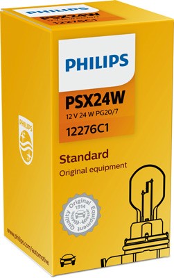 PHILIPS Glödlampa PHILIPS PSX24W PG20/7 12V - P1239618 - chevrolet, chrysler, citroën, dodge, ds, fiat, jaguar, jeep, mini, opel, peugeot, subaru, toy