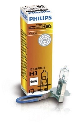PHILIPS Halogenlampa PHILIPS Vision H3 PK22s 12V - P1239625 - bmw, rover, honda, land rover, jeep, subaru, volvo, ssangyong, plymouth, alpina, suzuki,