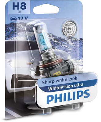 PHILIPS Xenonlampa PHILIPS WhiteVision ultra H8 PGJ19- - P1239647 - bmw, honda, land rover, kymco, alpina, gilera, renault, infiniti, buell, aprilia,