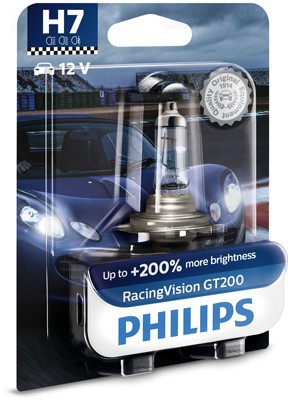 Halogenlampa PHILIPS RacingVision GT200 H7 PX26d - P1239690 - bmw, land rover, alpina, renault trucks, renault, seat, mitsubishi, porsche, toyota, vw,