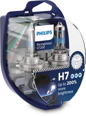 PHILIPS Halogenlampa PHILIPS RacingVision GT200 H7 PX2 - P1239691 - bmw, land rover, alpina, renault trucks, renault, seat, mitsubishi, porsche, toyot