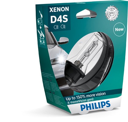 PHILIPS Xenonlampa PHILIPS Xenon X-tremeVision gen2 D4 - P1239712 - honda, subaru, suzuki, mitsubishi, toyota, mazda, lexus