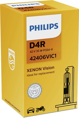 PHILIPS Xenonlampa PHILIPS Xenon Vision D4r P32d-6 42V - P1239719 - subaru forester, toyota corolla sedan, verso