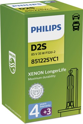 PHILIPS Xenonlampa PHILIPS Xenon LongerLife D2S P32d-2 - P1239724 - bmw, rover, honda, land rover, volvo, subaru, alpina, suzuki, saab, renault, infin