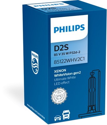 PHILIPS Xenonlampa PHILIPS Xenon WhiteVision gen2 D2S - P1239725 - bmw, rover, honda, land rover, volvo, subaru, alpina, suzuki, saab, renault, infin