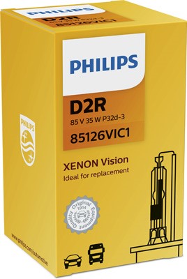 PHILIPS Xenonlampa PHILIPS Xenon Vision D2r P32d-3 85V - P1239734 - honda, volvo, subaru, mitsubishi, nissan, citroën, mini, mercedes-benz, fiat, lexu