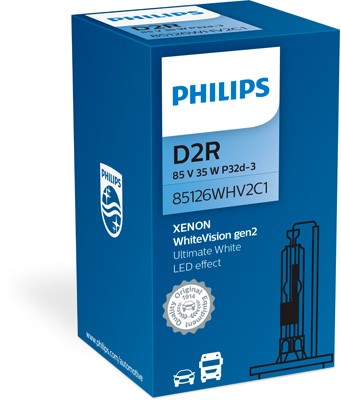 PHILIPS Xenonlampa PHILIPS Xenon WhiteVision gen2 D2r - P1239732 - honda, volvo, subaru, mitsubishi, nissan, citroën, mini, mercedes-benz, fiat, lexu