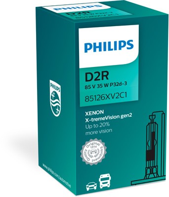 PHILIPS Xenonlampa PHILIPS Xenon X-tremeVision gen2 D2 - P1239736 - honda, volvo, subaru, mitsubishi, nissan, citroën, mini, mercedes-benz, fiat, lexu