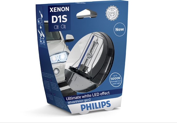 Xenonlampa PHILIPS Xenon WhiteVision gen2 D1S Pk32d-2 - P1239741 - cadillac, bmw, land rover, jeep, volvo, alpina, saab, renault, abarth, seat, kia, n