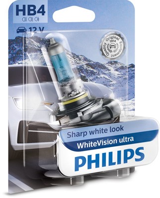 PHILIPS Halogenlampa PHILIPS WhiteVision ultra Hb4 P22 - P1239751 - bmw, honda, subaru, alpina, infiniti, seat, mitsubishi, kia, nissan, toyota, vw, m