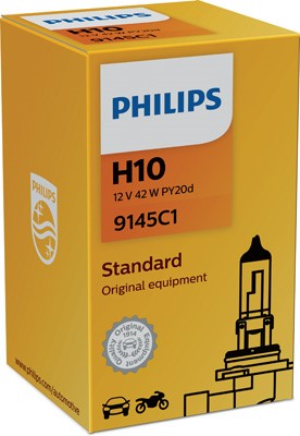 PHILIPS Halogenlampa PHILIPS H10 PY20d 12V - P1239757 - chrysler, dodge, ford, jeep, opel, saab, vauxhall