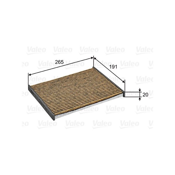VALEO Kupefilter - P1259129 - nissan qashqai i, qashqai van i, x-trail ii, x-trail van - OE 27277JD10A
