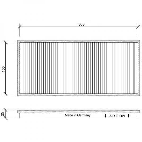 DIEDERICHS Kupefilter Diederichs climate - P1287532 - mercedes-benz, vw - OE 2D0819638, 2D0819638A, A0008303318