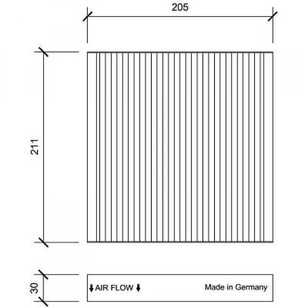 DIEDERICHS Kupefilter Diederichs climate - P1282468 - honda jazz iii - OE 80291TF3E01, 80292TF0G01