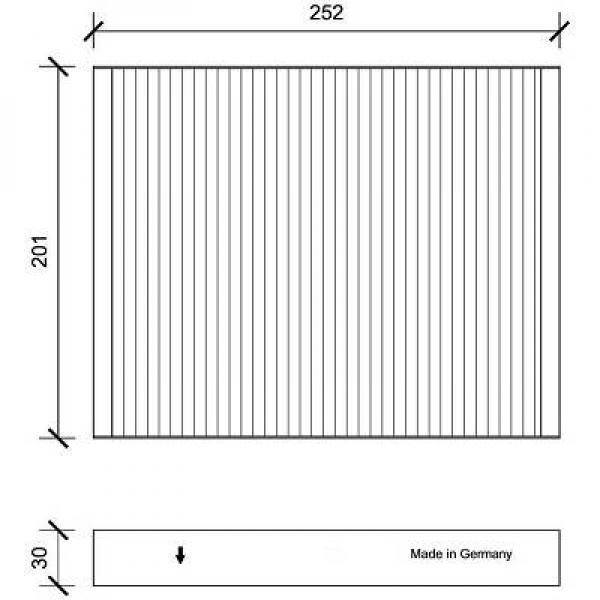 DIEDERICHS Kupefilter Diederichs climate - P1282479 - hyundai ix55 - OE 971333J000, 971333J100