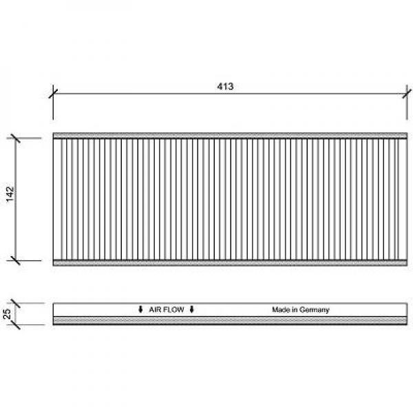 DIEDERICHS Kupefilter Diederichs climate - P1282508 - opel vectra b, vectra b halvkombi, vectra b kombi - OE 90541317, 91132367, 93185194