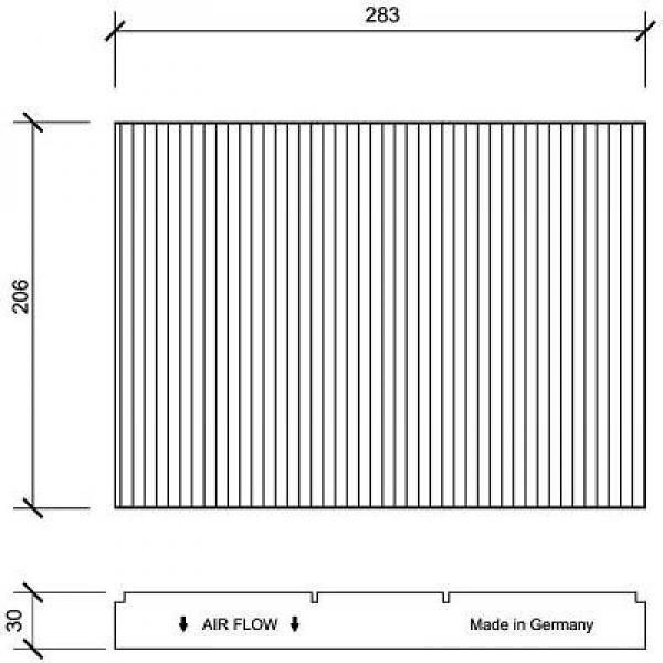 DIEDERICHS Kupefilter Diederichs climate - P1282510 - audi, skoda, vw - OE 1J0819644, 1J0819644A, JZW819653