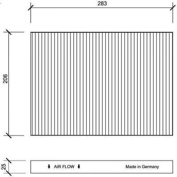 DIEDERICHS Kupefilter Diederichs climate - P1282509 - audi, seat, skoda, vw - OE 1H0091800, 8L0091800
