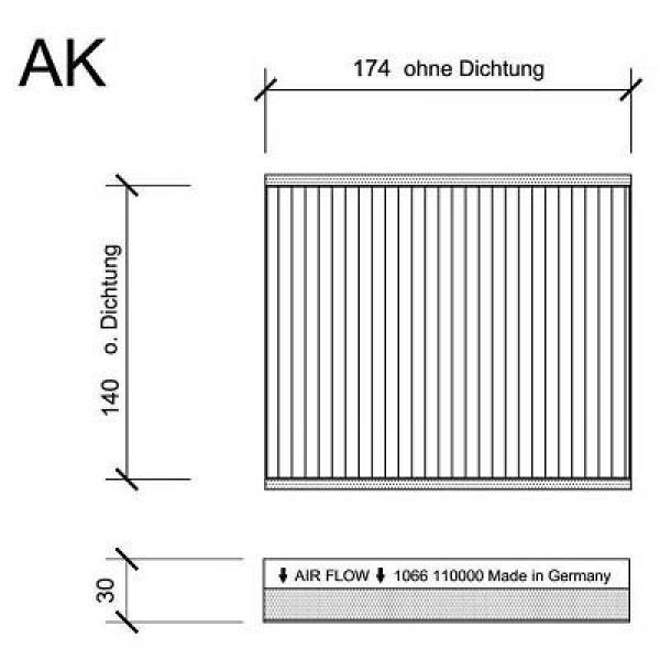 DIEDERICHS Kupefilter Diederichs climate - P1282536 - alfa romeo 147, 156, 156 sportwagon, gt - OE 46799653