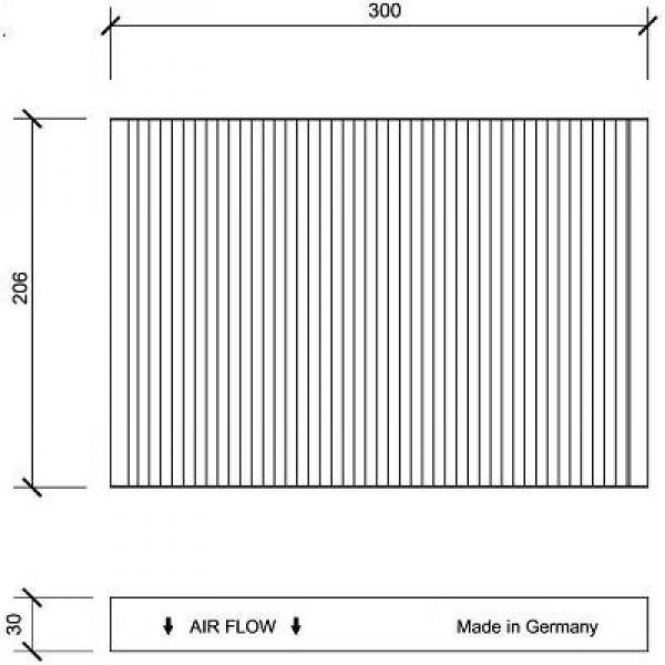 DIEDERICHS Kupefilter Diederichs climate - P1282539 - audi, seat - OE 4B0819439B, 4B0819439C, 4B1819441