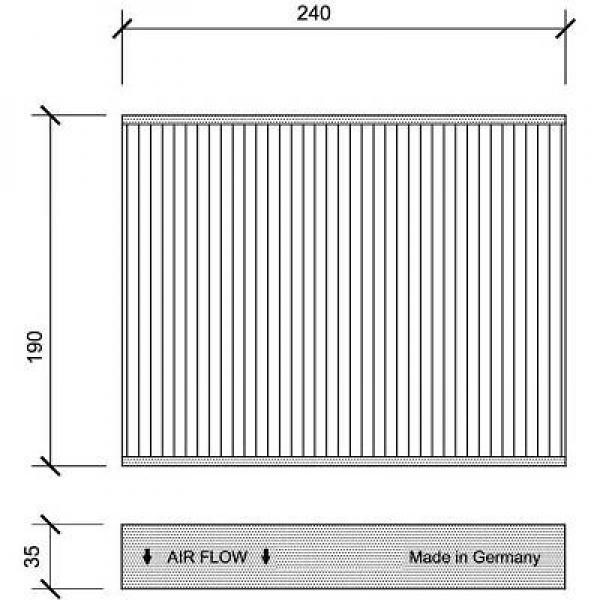 DIEDERICHS Kupefilter Diederichs climate - P1282541 - ford fiesta v, fusion - OE 1204459, 1204464, 1353269