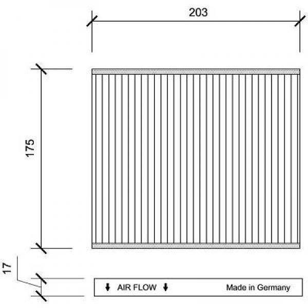 DIEDERICHS Kupefilter Diederichs climate - P1282559 - abarth, fiat, ford - OE 1673744, 77365763