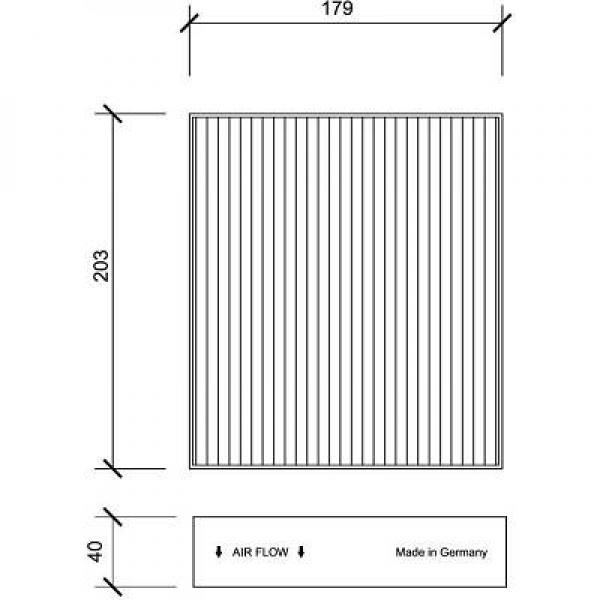 DIEDERICHS Kupefilter Diederichs climate - P1282568 - mitsubishi, smart - OE 4548300018, A4548300018, MR958016