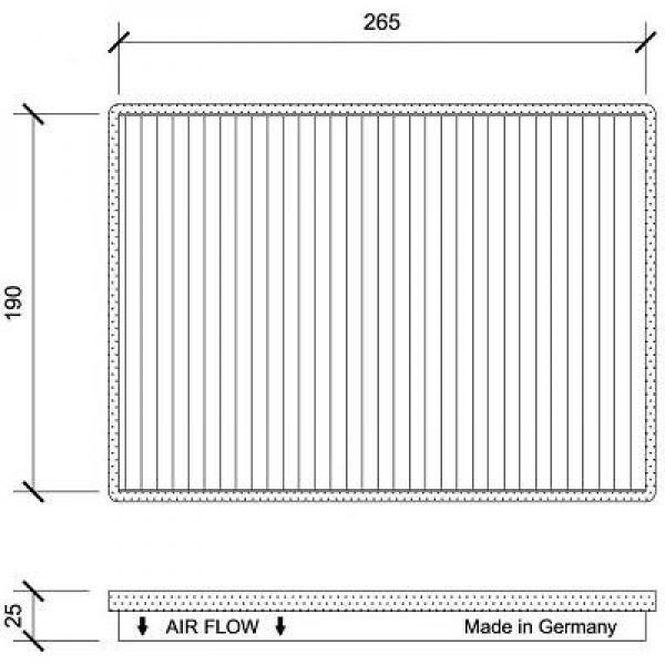 DIEDERICHS Kupefilter Diederichs climate - P1282618 - chevrolet captiva, opel antara a, vauxhall antara a - OE 22753212, 22753219, 48 19 126