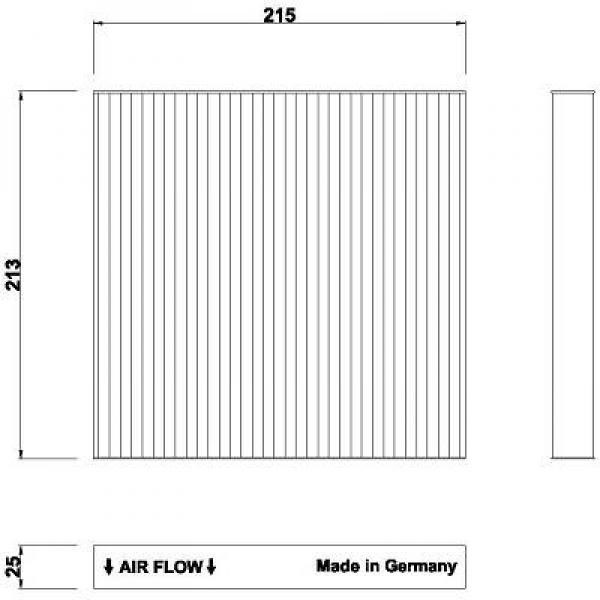 DIEDERICHS Kupefilter Diederichs climate - P1282620 - renault, smart - OE 272774711R, A453 835 03 00