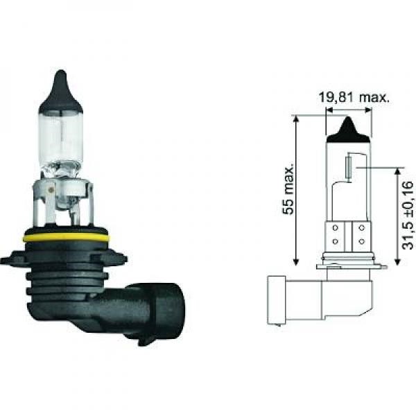 DIEDERICHS Halogenlampa DIEDERICHS Hb4 P22d 12V - P1288177 - alpina, bmw, chrysler, daihatsu, dodge, ford, hyundai, jaguar, kia, lexus, mazda, mercede