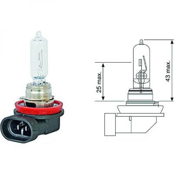 DIEDERICHS Halogenlampa DIEDERICHS H9 PGJ19-5 12V - P1288181 - ford, peugeot, skoda - OE 3512300951, HAL78178, N000000001605