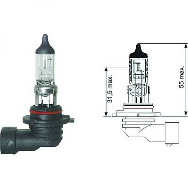 DIEDERICHS Halogenlampa DIEDERICHS H10 PY20d 12V - P1288182 - jeep, opel