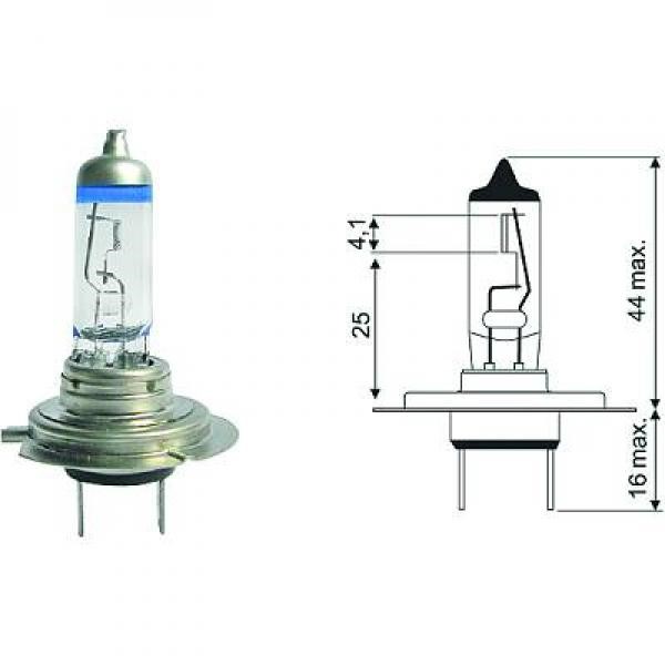 DIEDERICHS Halogenlampa DIEDERICHS More Light +90% H7 - P1288197 - alpina, audi, bmw, fiat, hyundai, land rover, maserati, mazda, mercedes-benz, pors