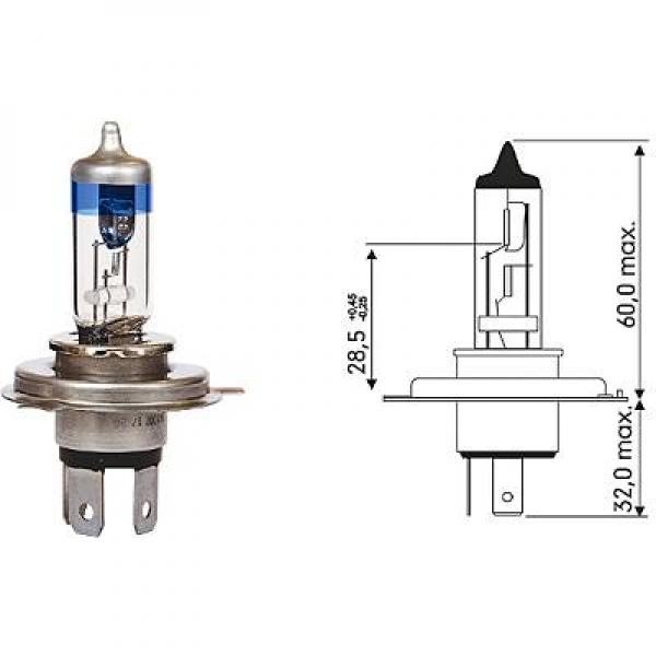 DIEDERICHS Halogenlampa DIEDERICHS More Light +120% H - P1288201 - audi, citroën, opel, porsche, vw - OE 1013818, 11515298, 2080263