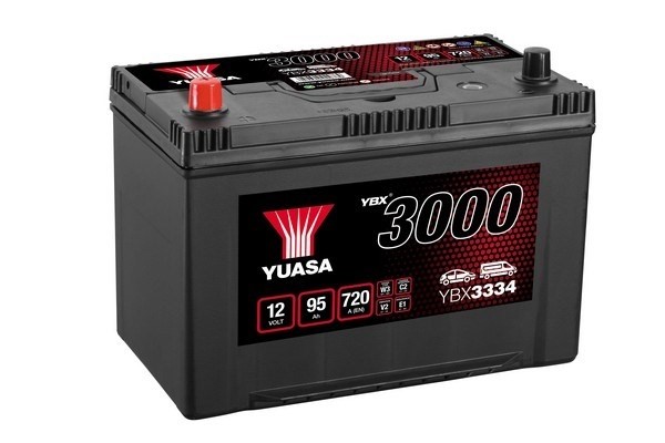 StartBatteri Yuasa YBX3335 12V 95Ah 720A - P1354667 - buick, cadillac, chevrolet, daewoo, dodge, ford, hyundai, isuzu, jeep, kia, ldv, lexus, mazda, m